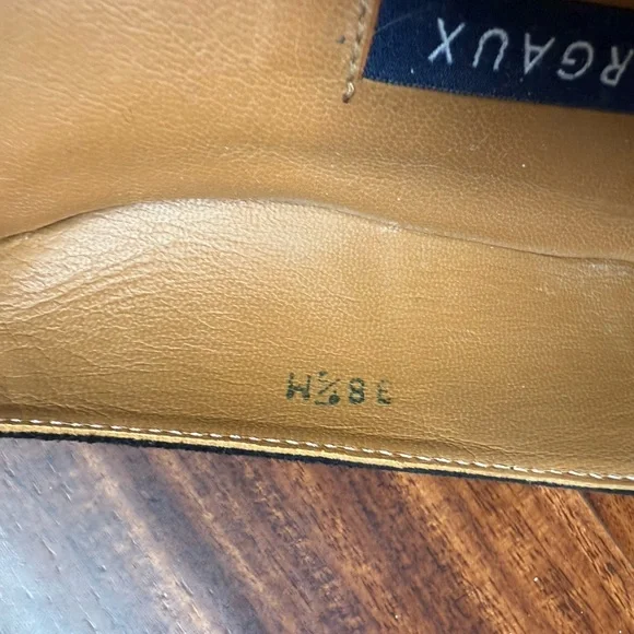 Margaux Women's Black Suede Flats Size 38.5 - Picture 4 of 5